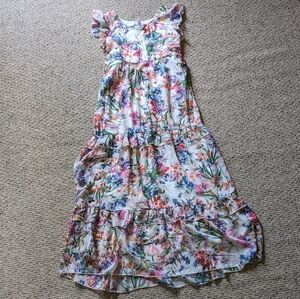 Xtraordinary Girls Floral Maxi Dress Sz 16 Long Ruffles Lined
